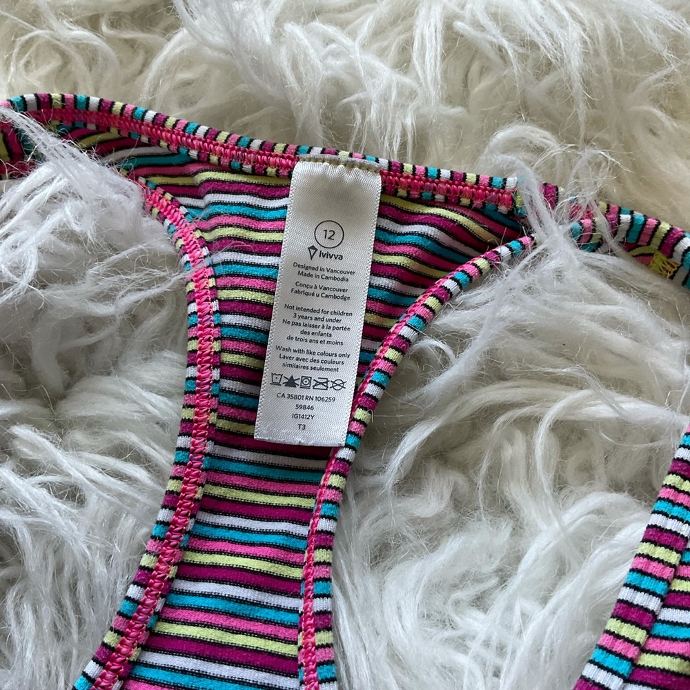 Ivivva Hyper Stripe Racerback Tank - Picture 2 of 4